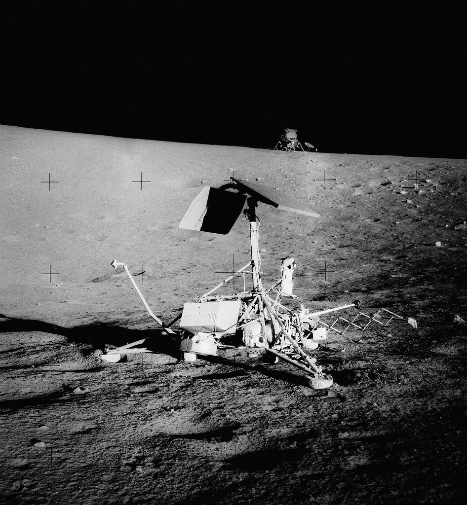 Detail of Surveyor III Spacecraft on the Moon by Anonymous