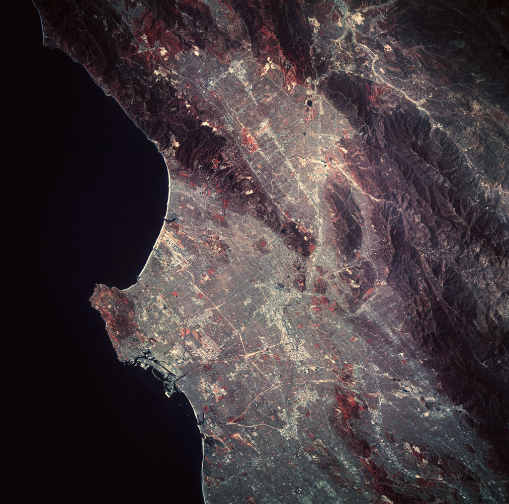 Detail of Los Angeles from Space by Anonymous