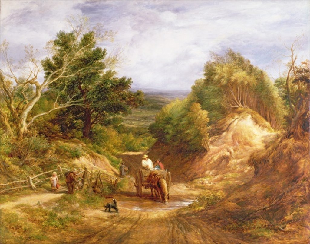 Detail of Crossing the Brook by John Linnell