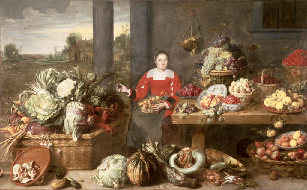 Detail of A Fruit Stall by Frans Snyders or Snijders