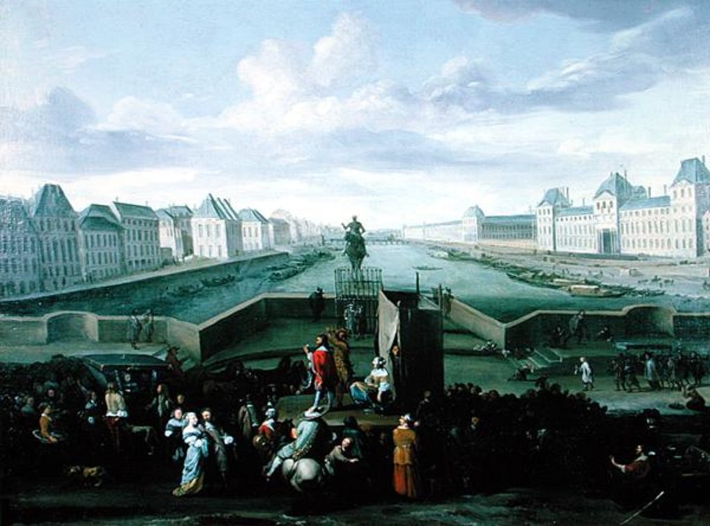 Detail of View from the Pont Neuf, Paris, 1668 by Hendrick Mommers