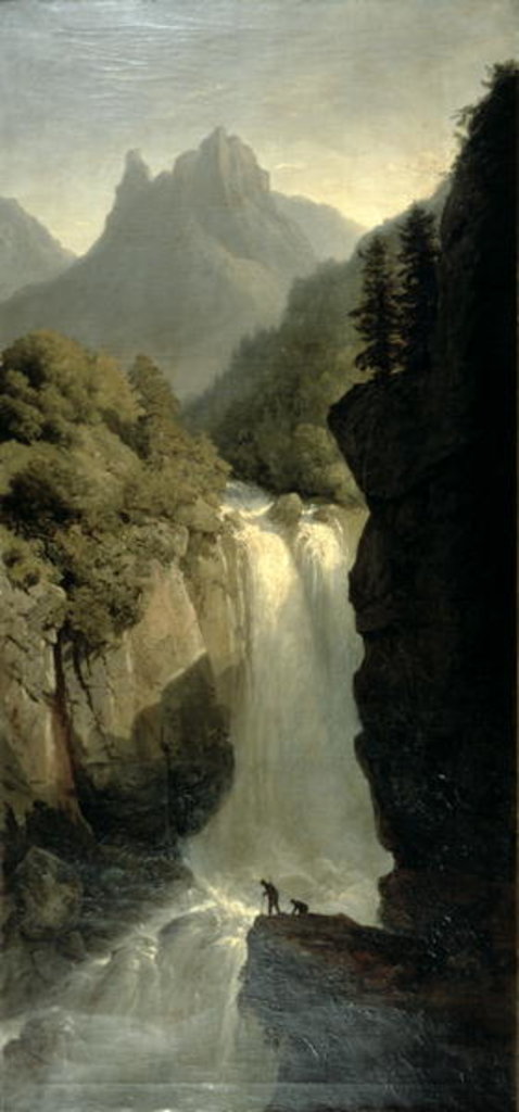 Detail of Waterfall in the Black Forest by Josephine Bowes