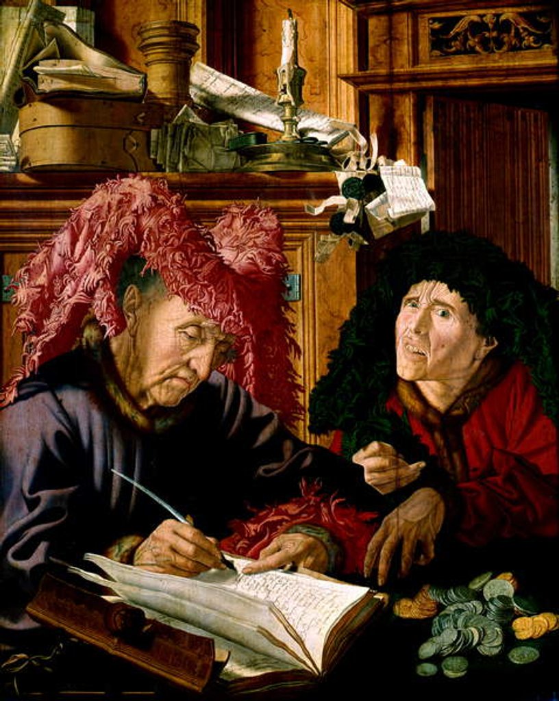Detail of Two Tax Gatherers, c.1540 by Marinus van Reymerswaele
