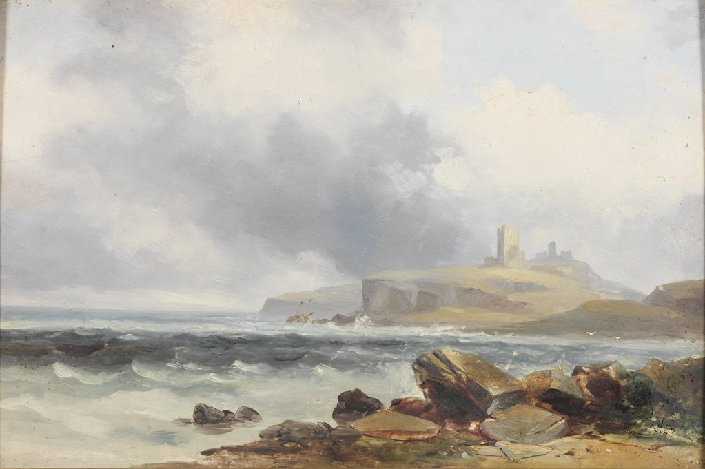 Detail of Dunstanburgh Castle by George Balmer