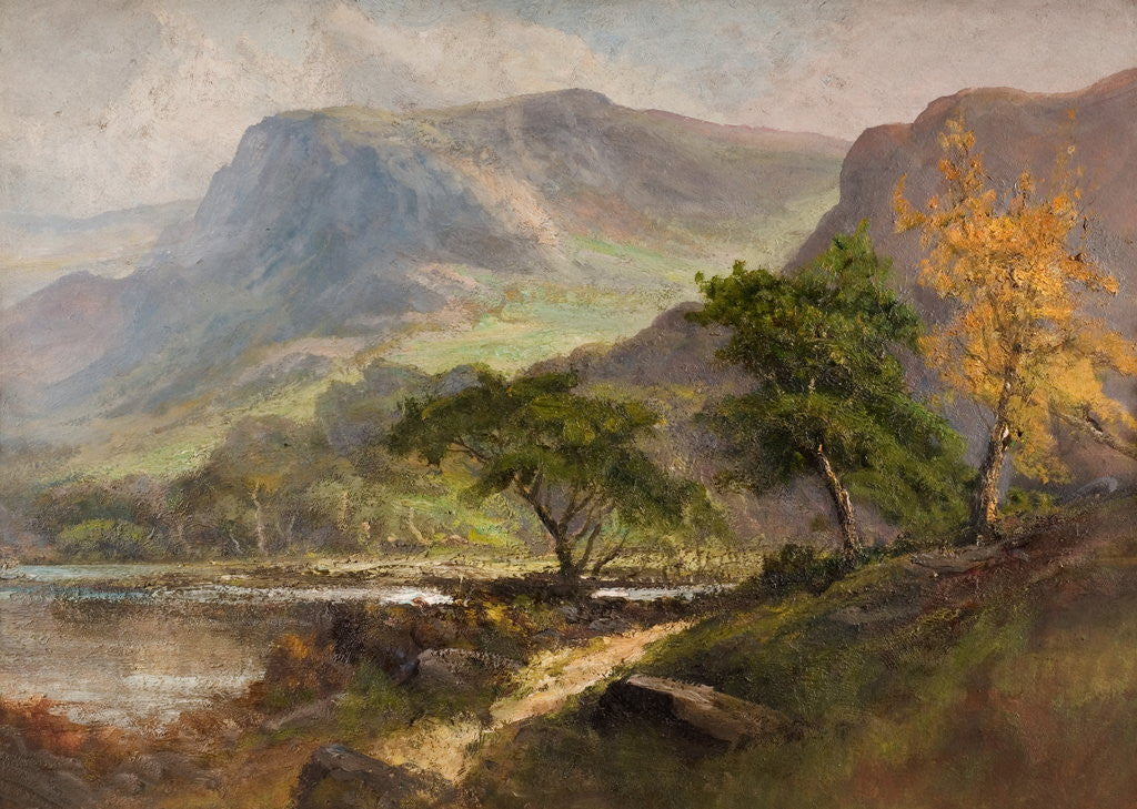 Detail of Landscape with Hills by Frank Thomas Carter