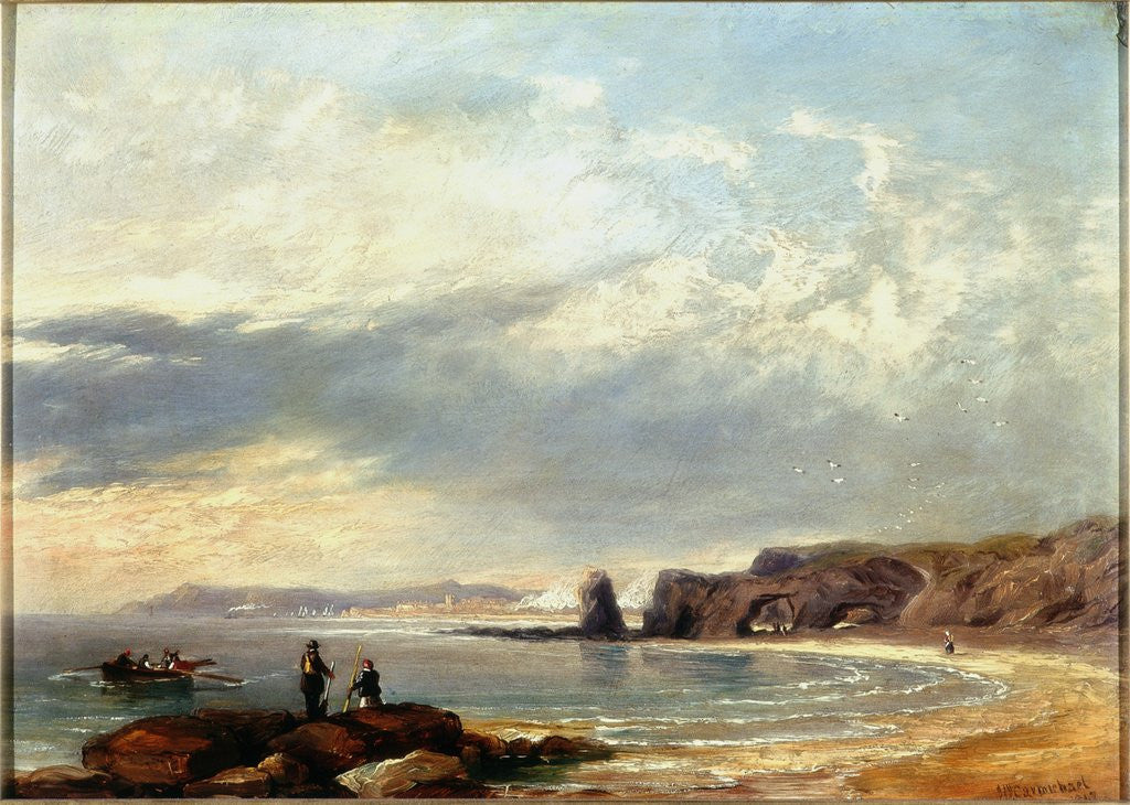 Detail of Marsden Rocks, Sunderland by John Wilson Carmichael