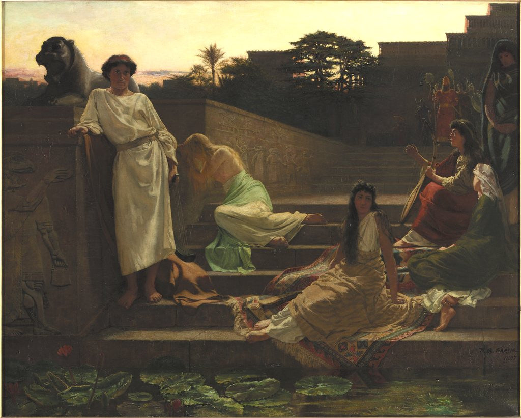 Detail of By the Waters of Babylon by Thomas Bowman Garvie