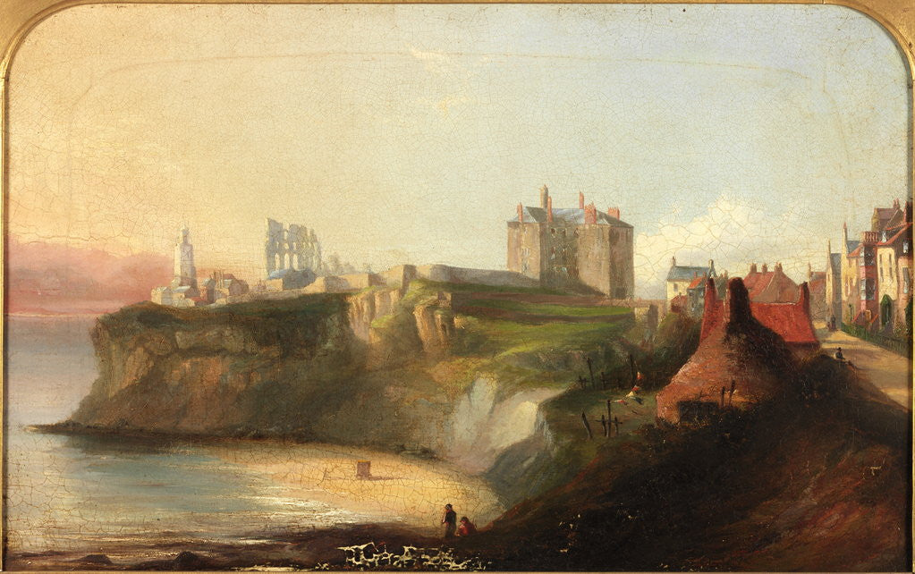 Detail of Percy Bay, Tynemouth by Thomas Miles Richardson Senior