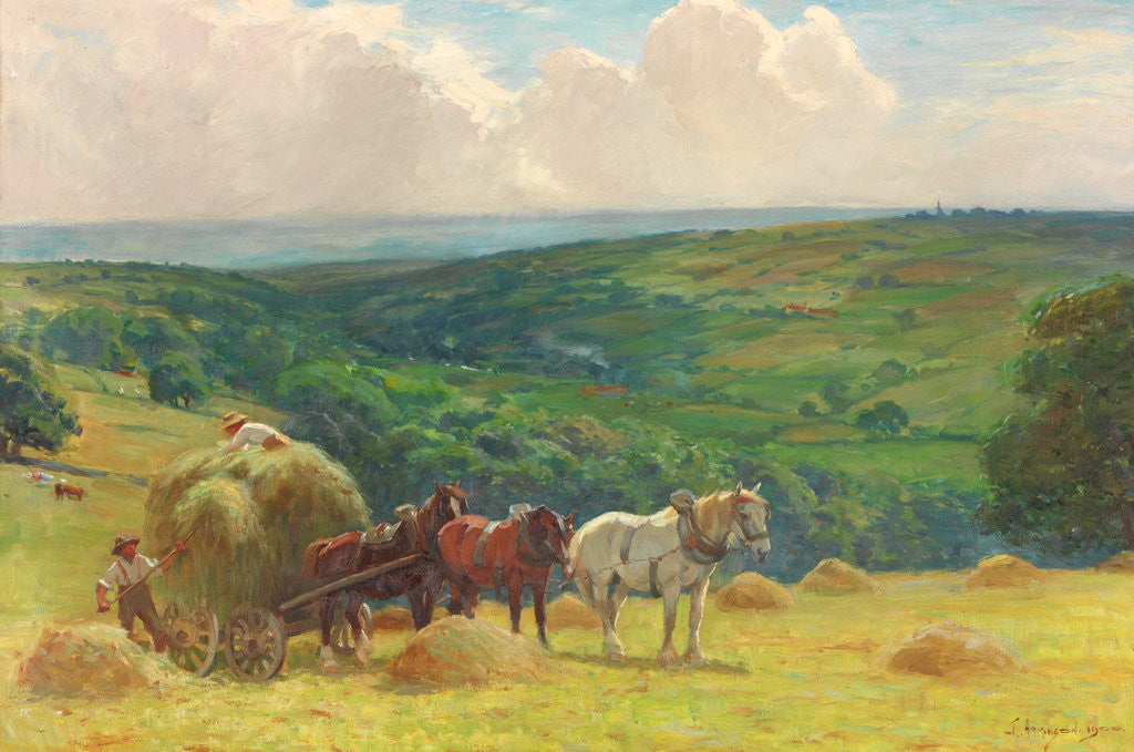 Detail of Haymaking by John Atkinson