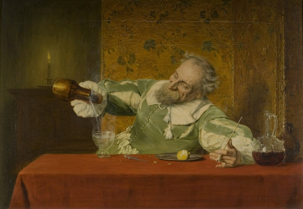 Detail of A Nightcap by John Watson Nicol