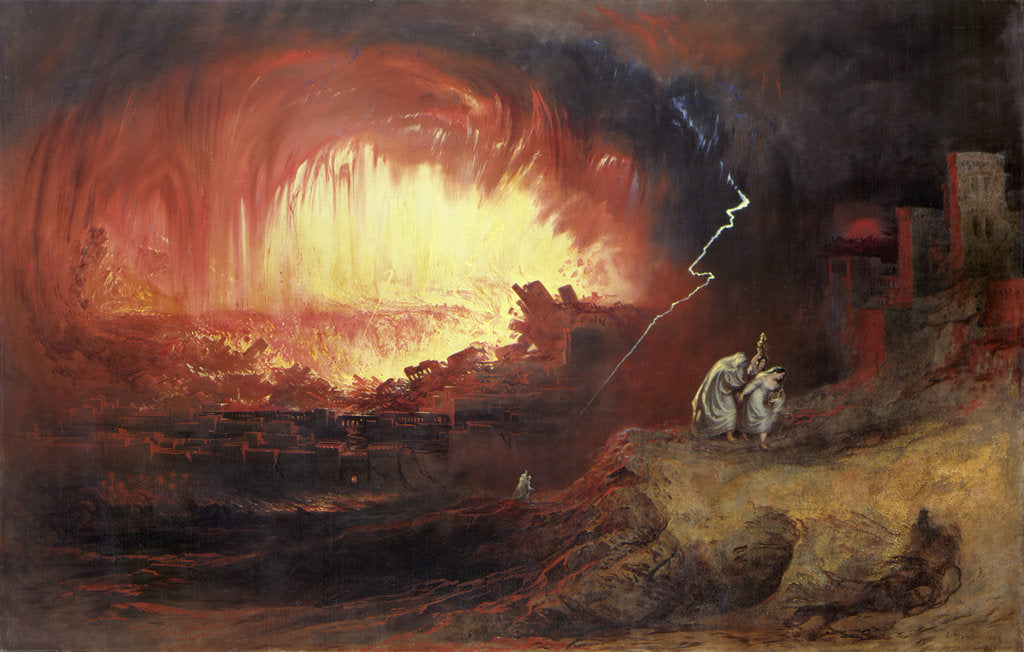 Detail of The Destruction of Sodom and Gomorrah by John Martin