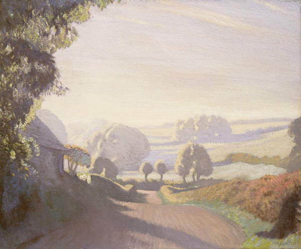 Detail of September Morning, The Fields by George Clausen