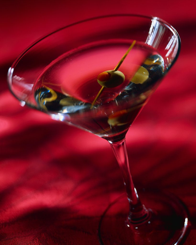 Martini with Olive by Corbis