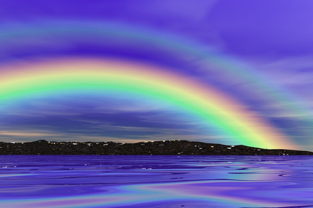 Detail of Double Rainbow by Corbis