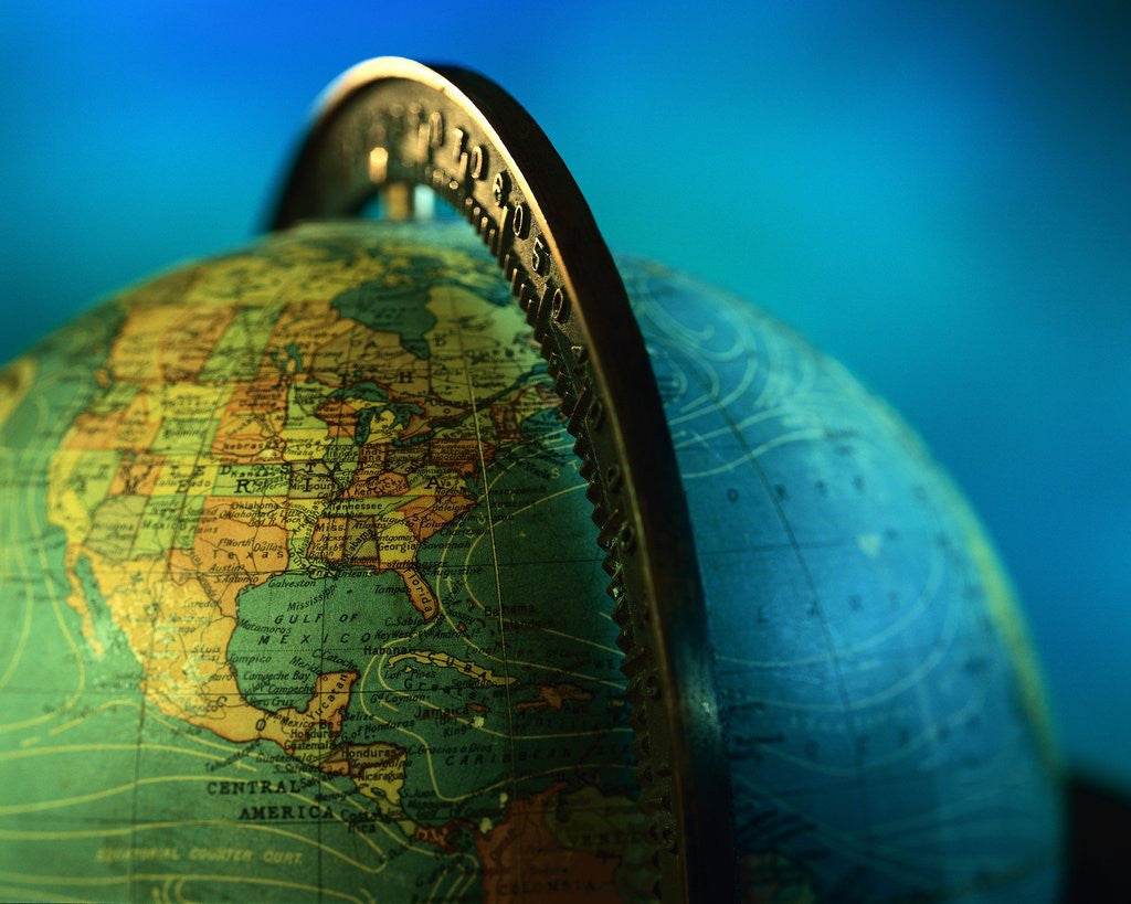 Detail of North America on Globe by Anonymous