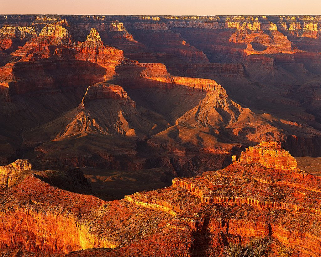 Detail of Grand Canyon Bathed in Sunlight by Anonymous