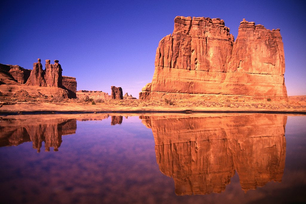 Detail of Mesa and Lake by Anonymous
