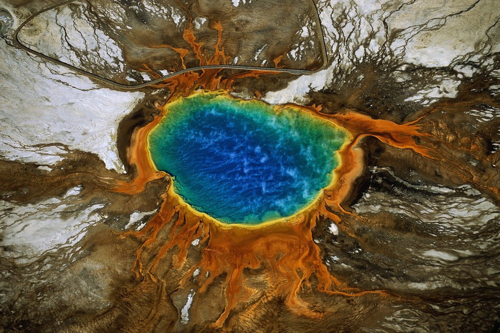 Detail of Grand Prismatic Hot Spring by Corbis