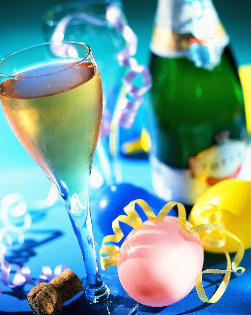 Detail of New Year's Party with Champagne by Anonymous