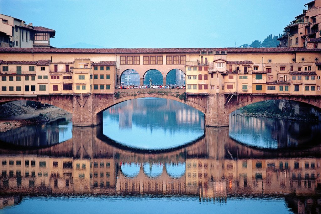 Detail of Ponte Vecchio over the Arno River by Anonymous