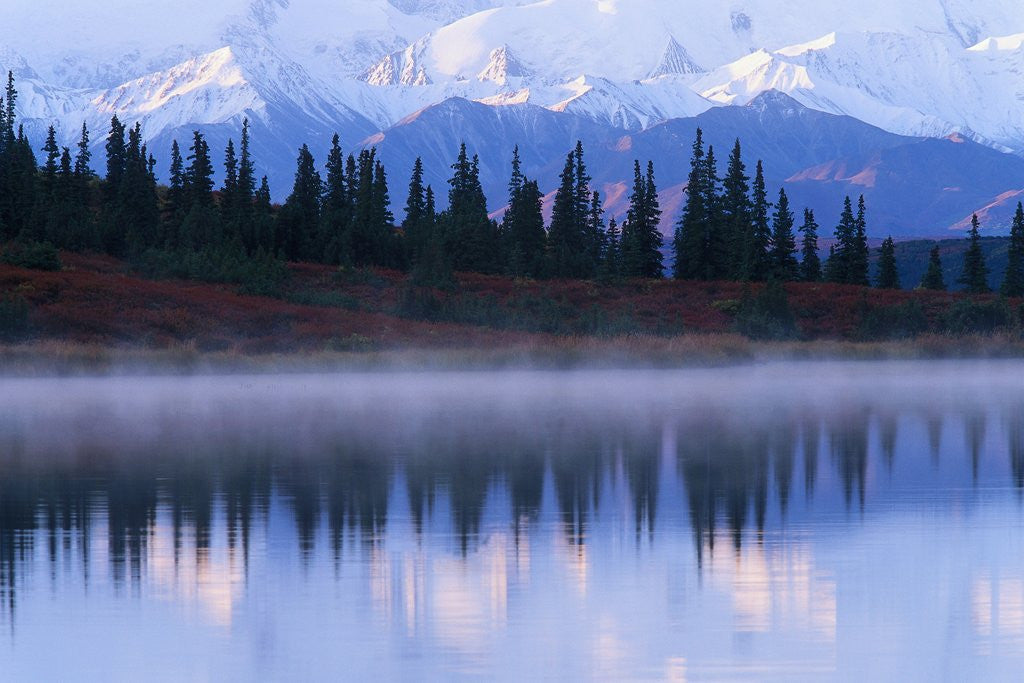 Detail of Alaskan Range Reflected in Wonder Lake by Anonymous