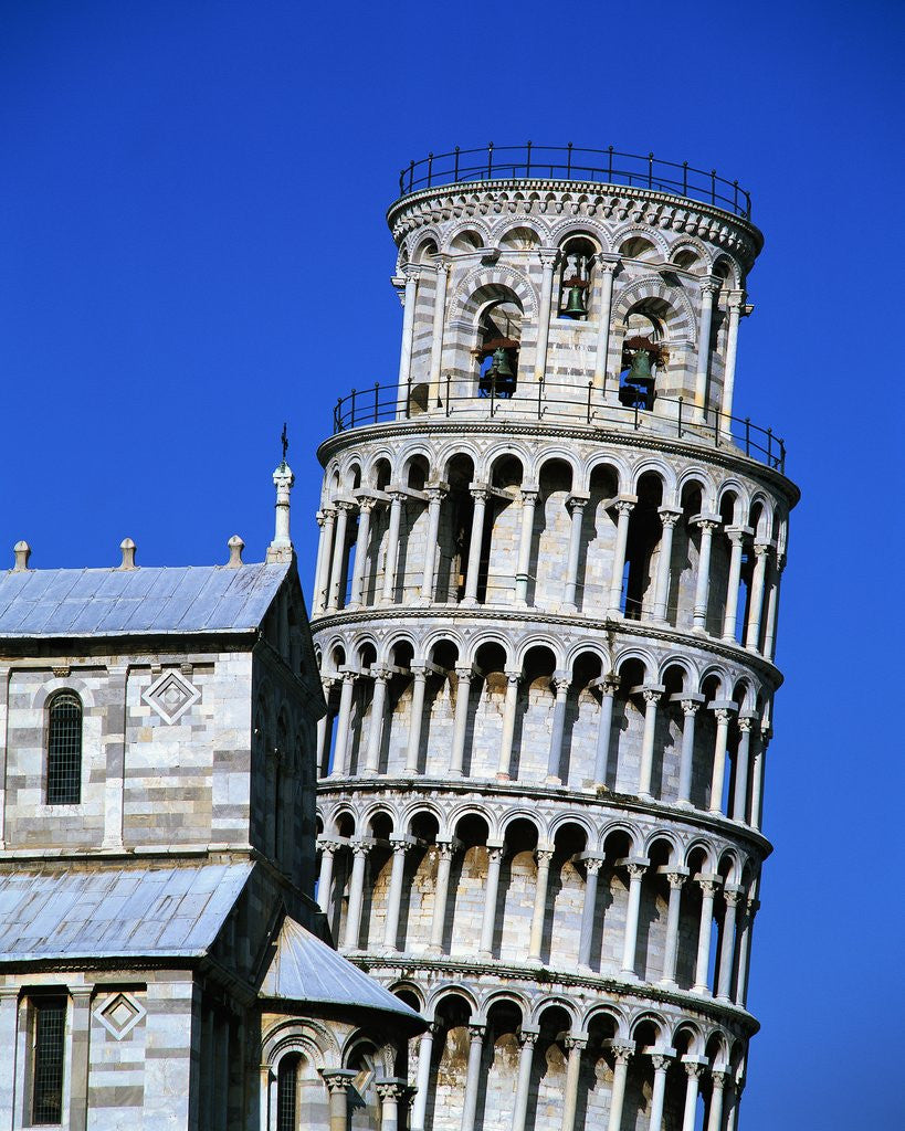 Detail of Exterior of the Leaning Tower of Pisa by Corbis