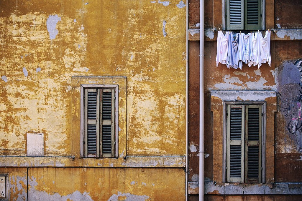 Detail of Wall of Building in Rome by Anonymous