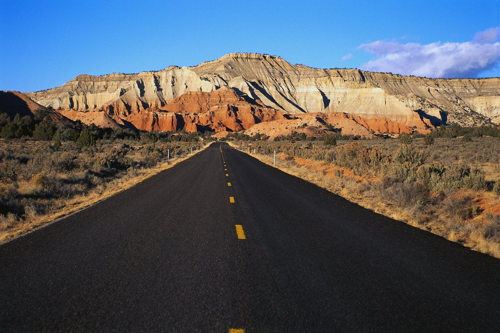 Detail of Highway Heading to Bryce Canyon by Anonymous