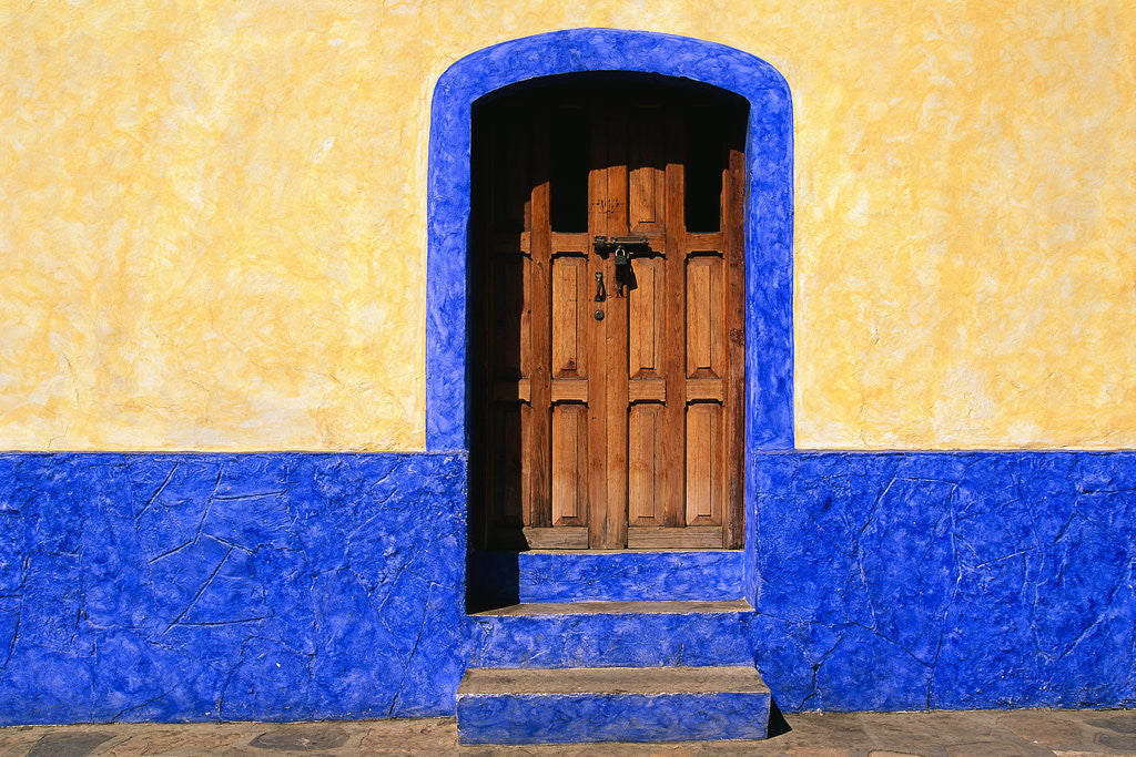 Detail of Door in Yellow and Blue House by Anonymous