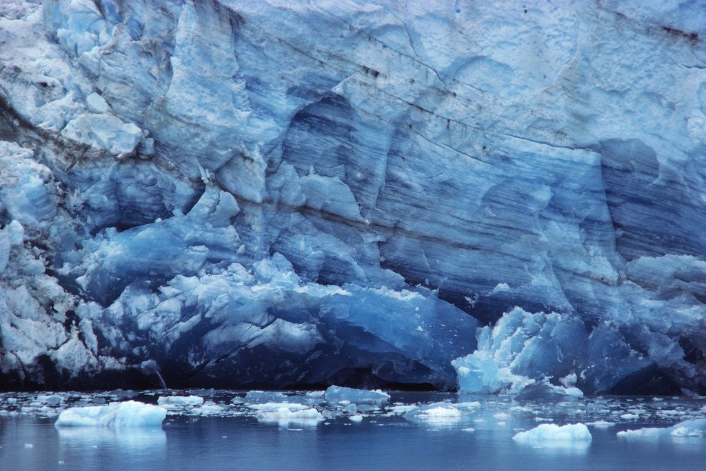 Detail of Ice Breaking off Glacier by Anonymous