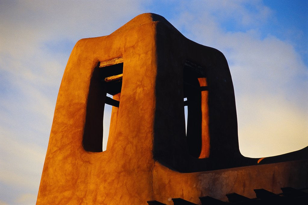 Detail of Adobe Tower in Low Sunlight by Anonymous