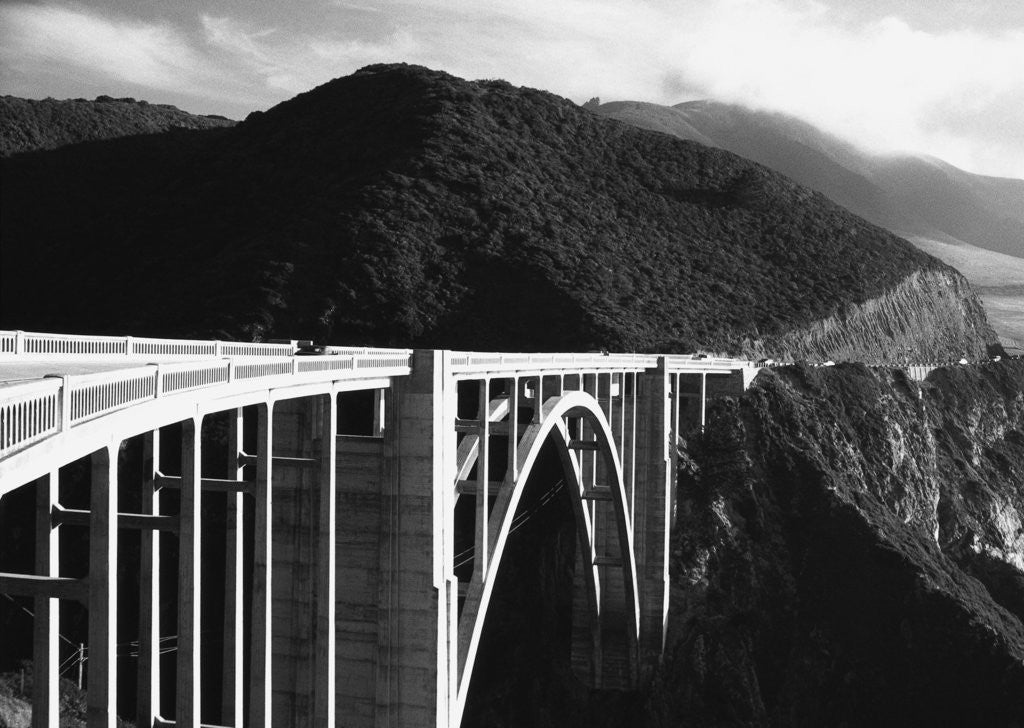 Detail of Arch Bridge on California Coast by Corbis