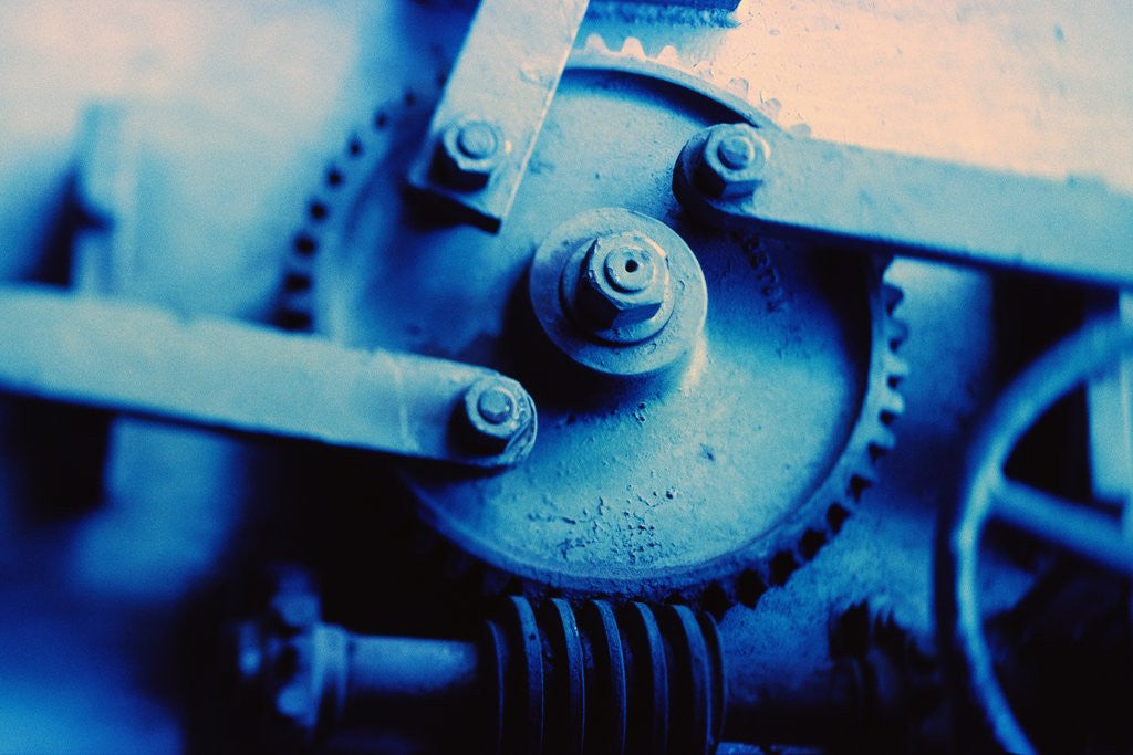 Detail of Gears and Threaded Screws by Corbis