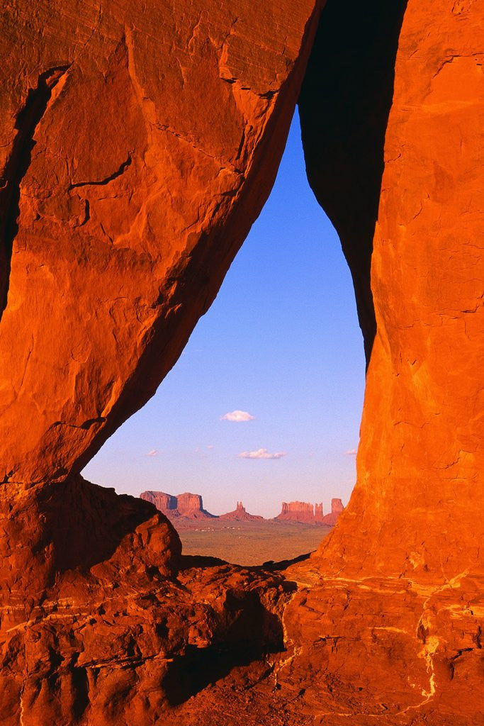 Detail of Teardrop Window in Monument Valley by Corbis