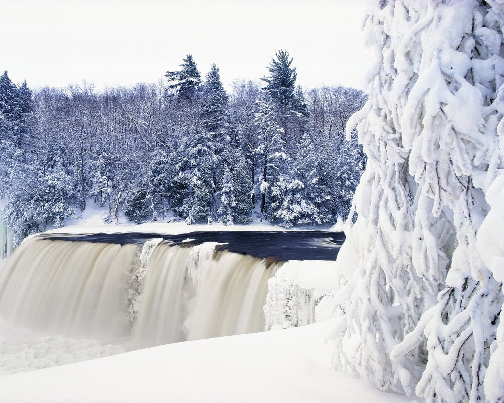 Detail of Tahquamenon Falls in Snow by Anonymous