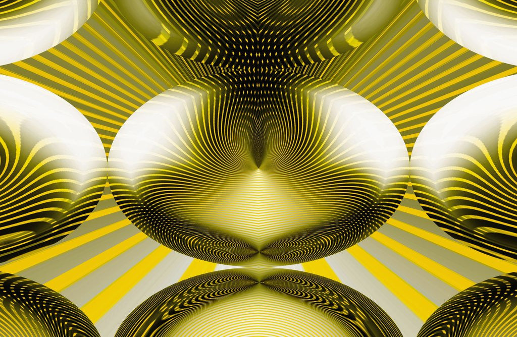 Detail of Yellow Lines and Ovals by Anonymous