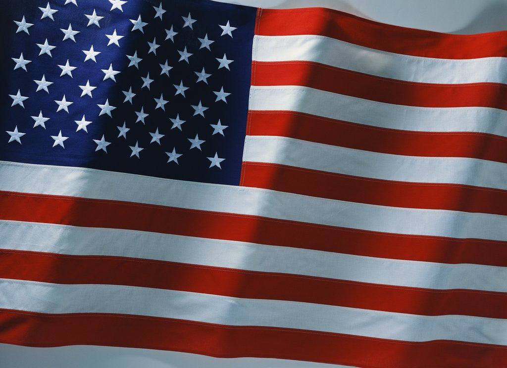 Detail of American Flag by Corbis