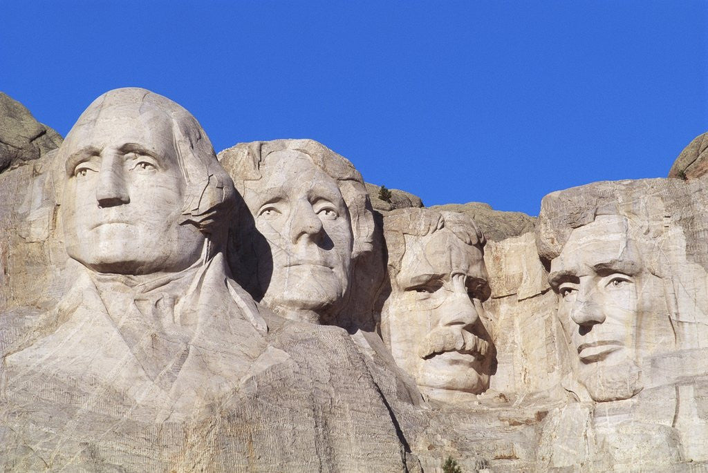 Detail of Mount Rushmore Memorial by Anonymous