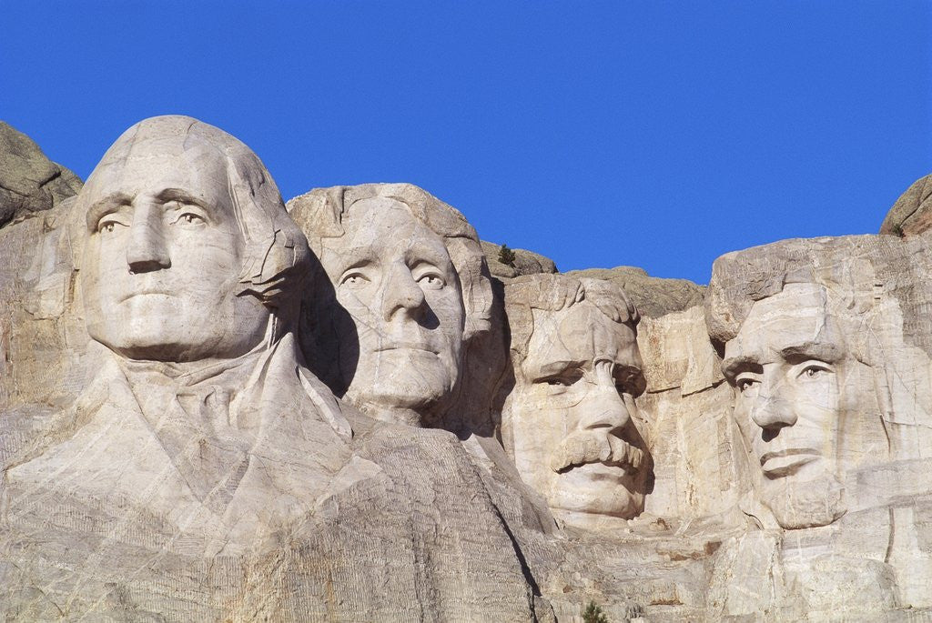 Detail of Mount Rushmore Memorial by Corbis