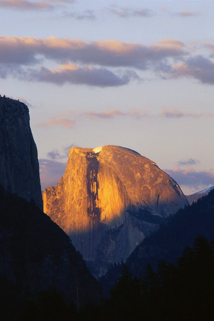 Detail of Half Dome at Sunset by Corbis
