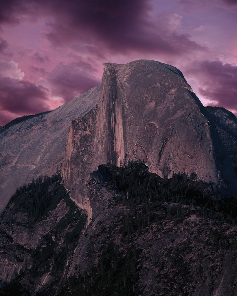 Detail of Purple Sky over Half Dome by Anonymous
