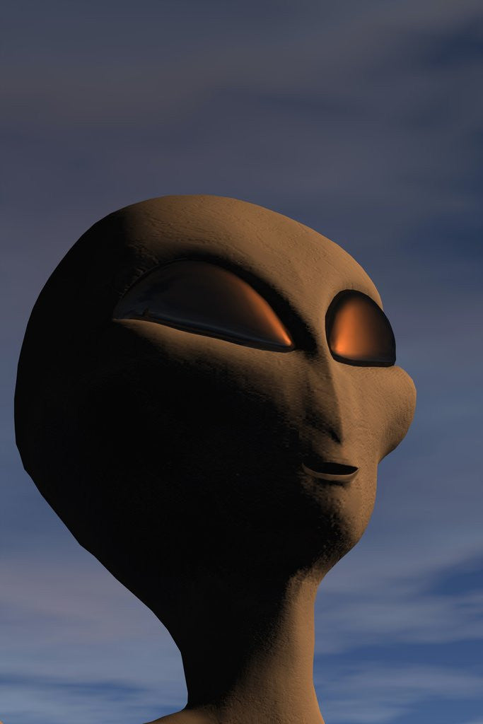 Detail of Face of an Extraterrestrial Alien by Anonymous