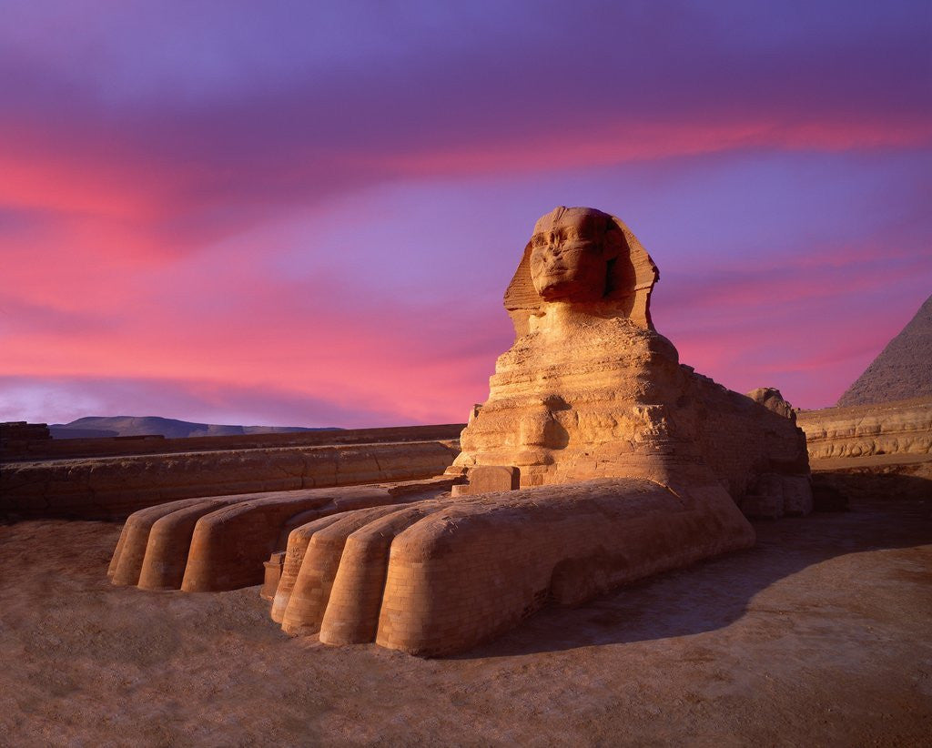 Detail of Twilight at Sphinx by Corbis