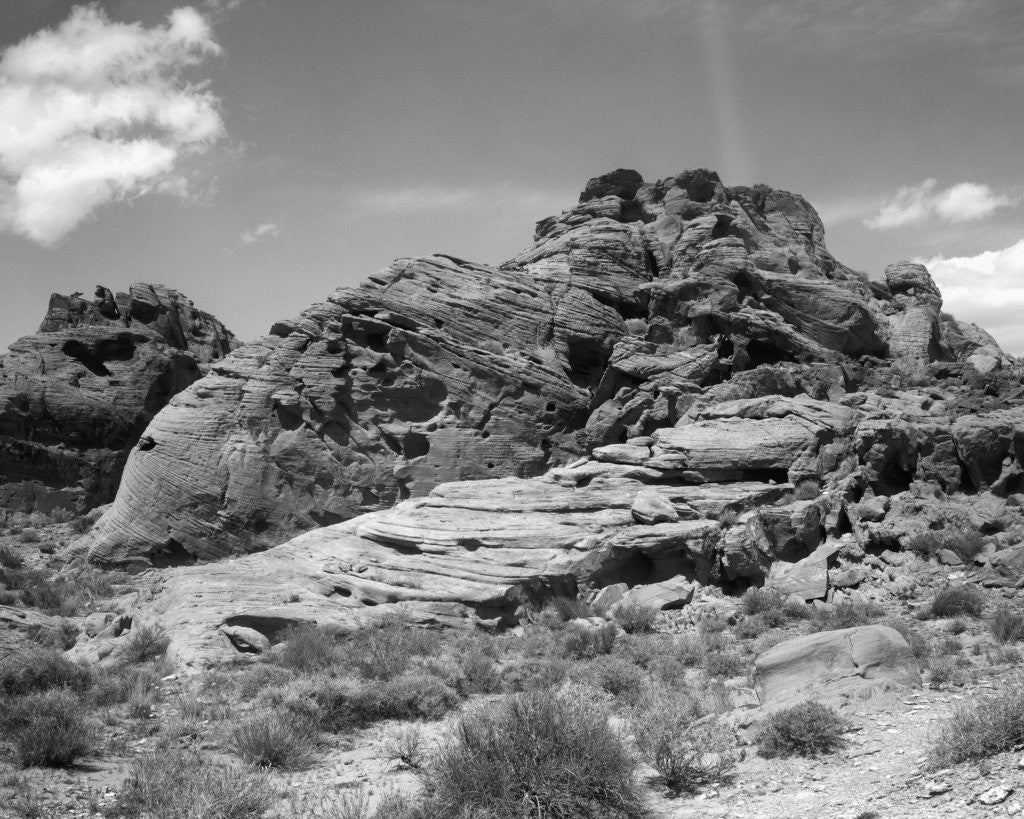 Detail of Hill of Sedimentary Rock by Anonymous