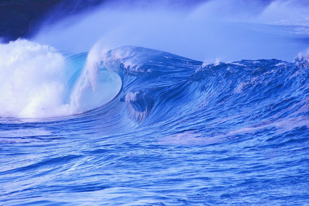 Detail of Breaking Wave by Corbis