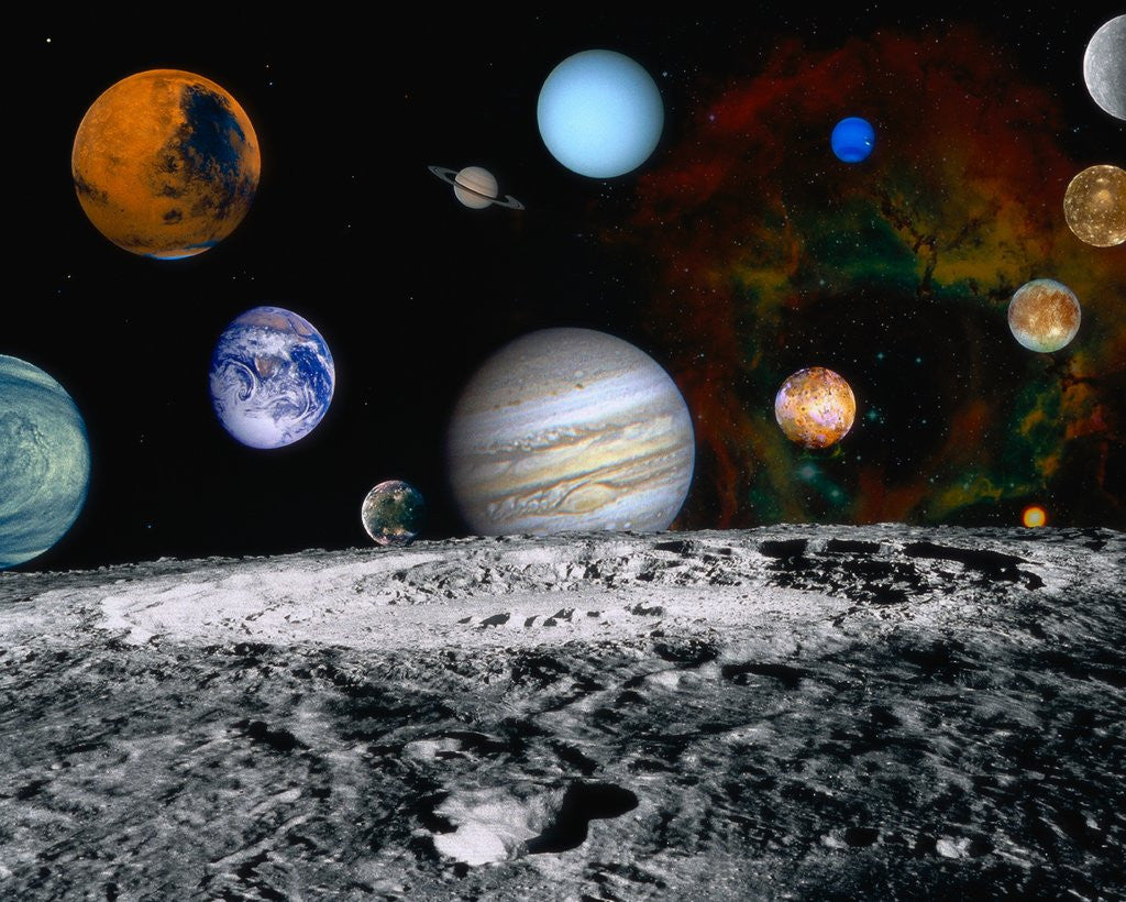 Detail of Planets of the Solar System by Anonymous