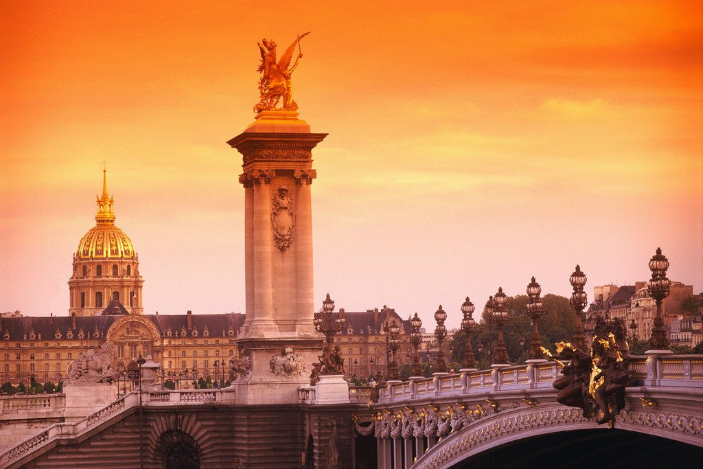 Detail of Sunrise at Pont Alexandre-III by Corbis