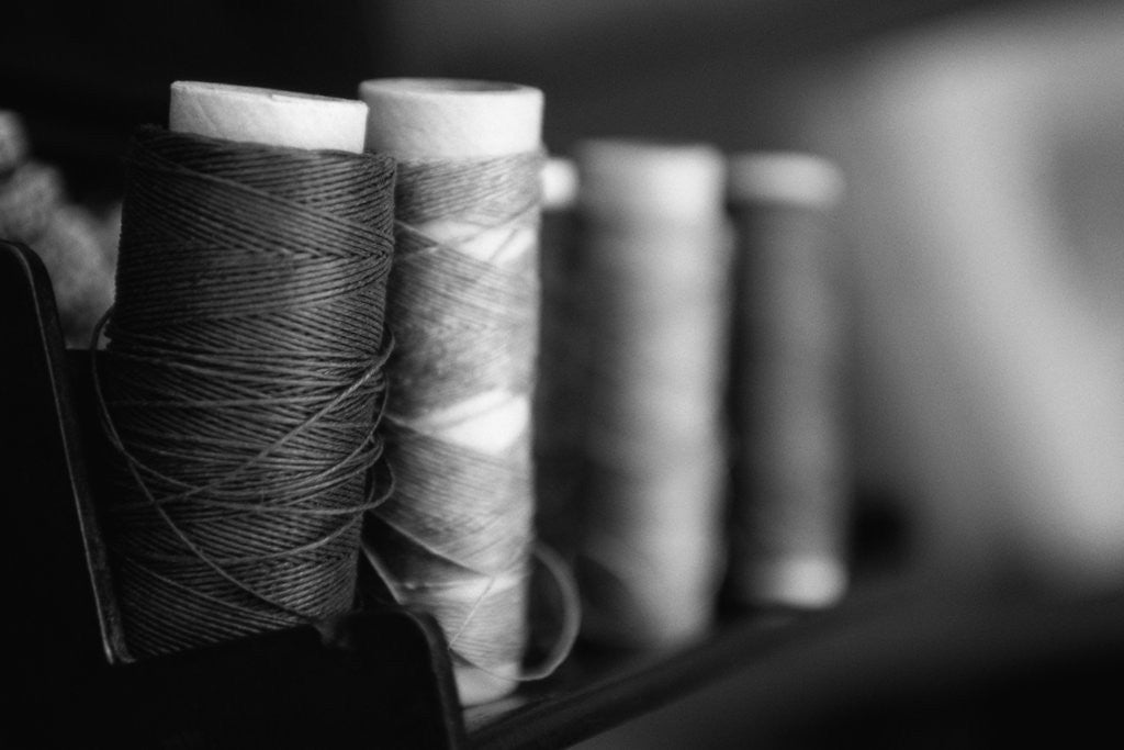 Detail of Spools of Thread by Anonymous