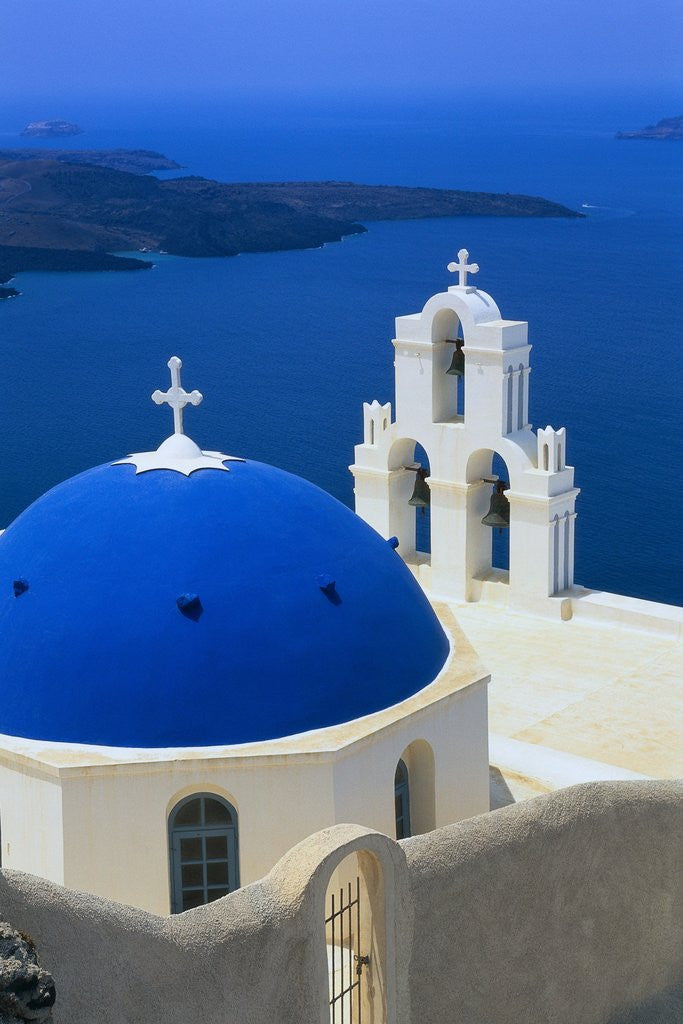 Detail of Church Overlooking Bay by Anonymous