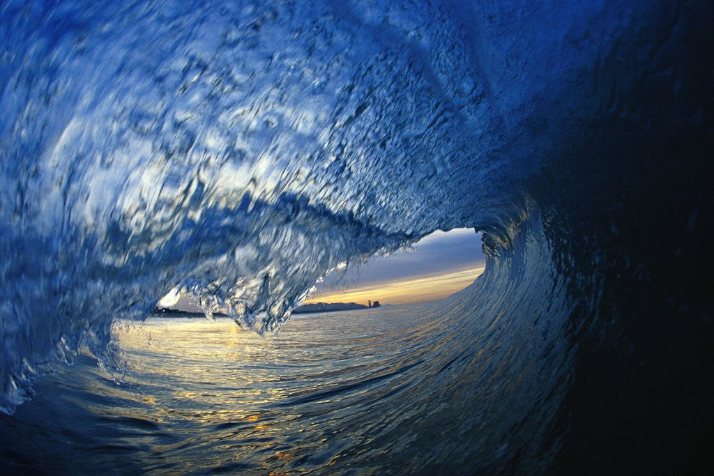 Detail of Inside Breaking Ocean Wave by Corbis